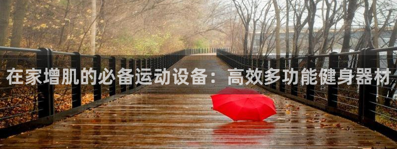 征途国际娱乐平台：在家增肌的必备运动设备：高效多功能